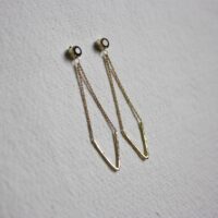 Custom gold earrings 14k
