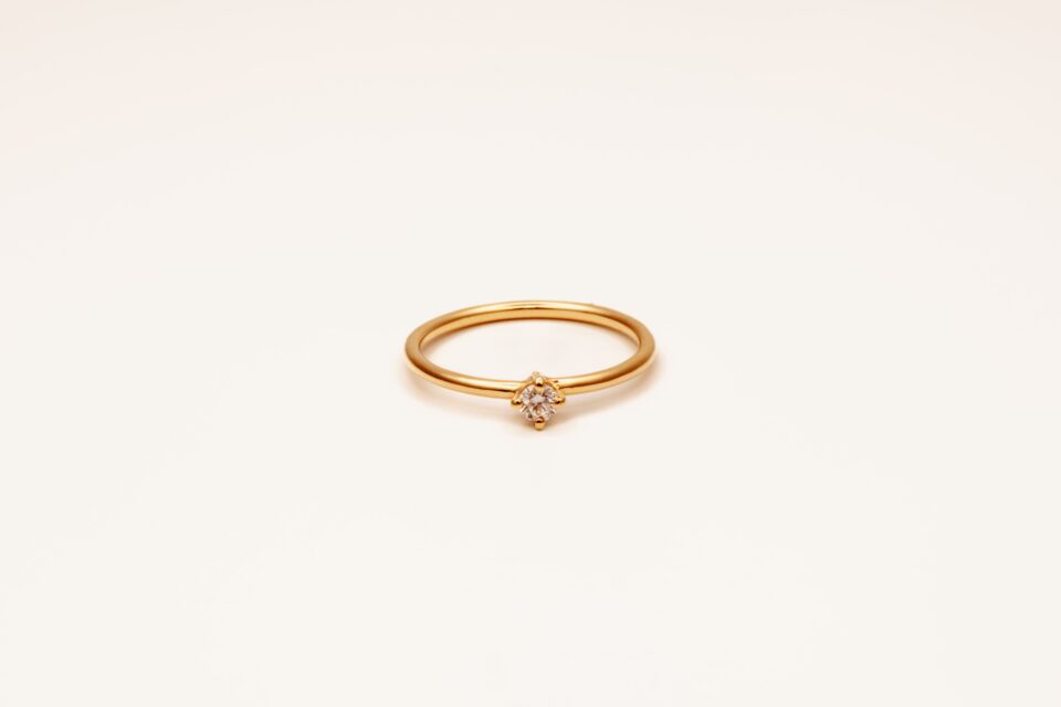 Diamond Solitair Ring 14k gold