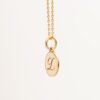 Calligraphy Initial Charm Large 14k gold