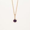 Tanzanite charm 14k gold