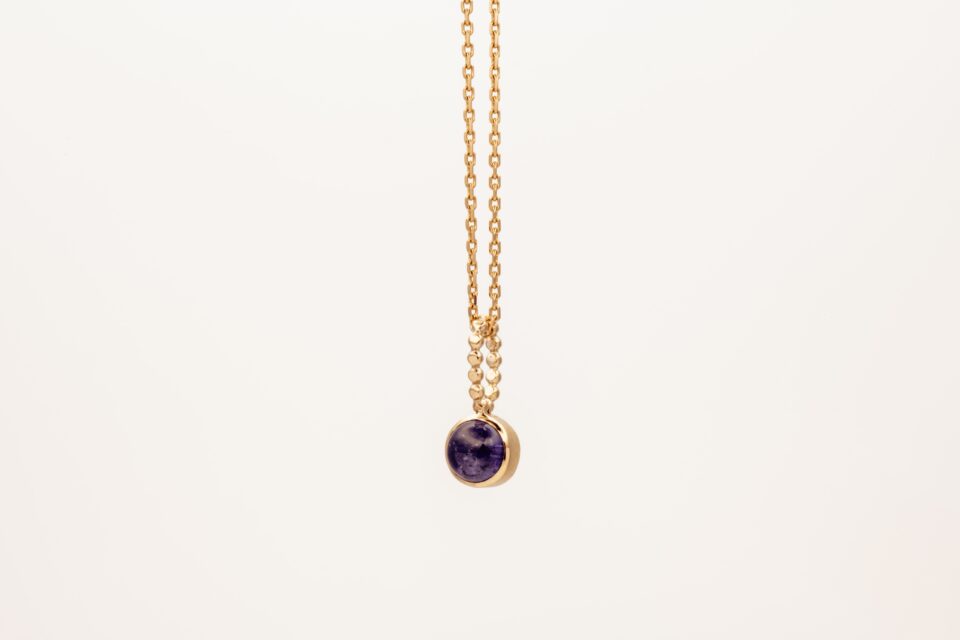 Tanzanite Charm 14k gold